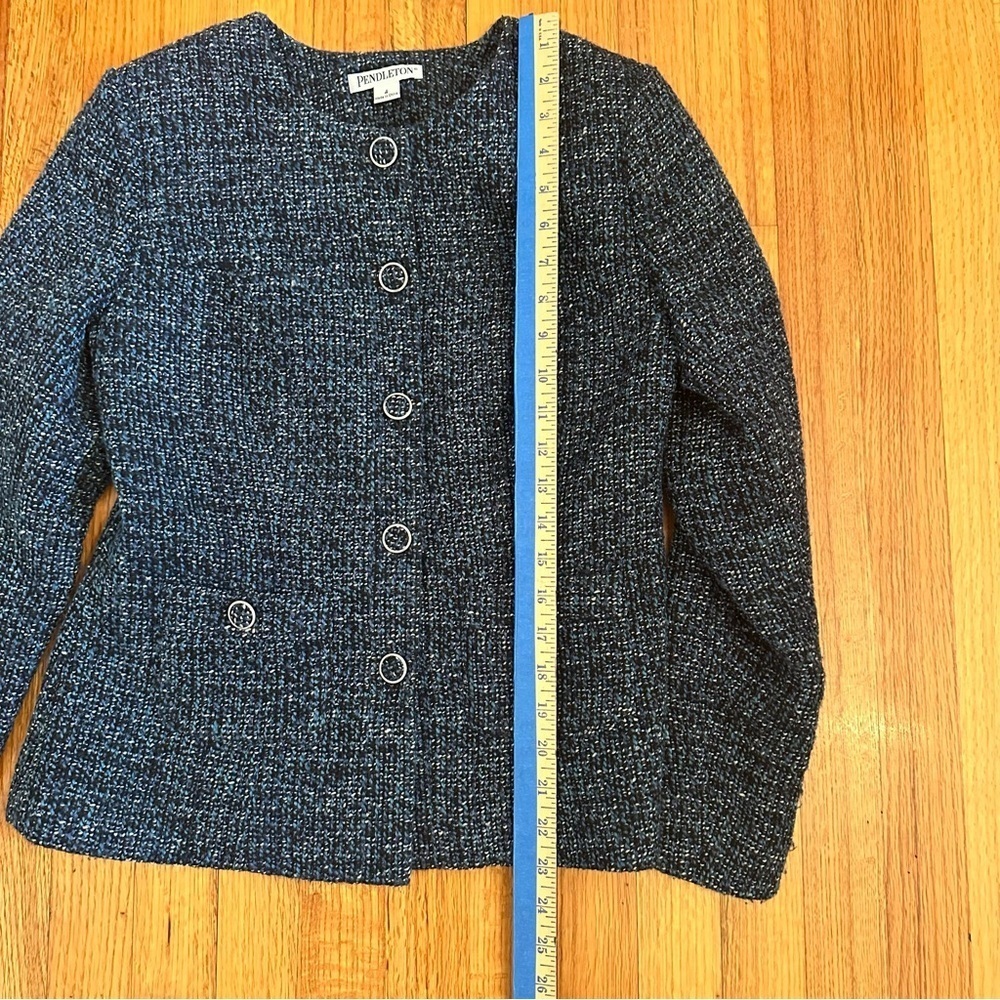 pendleton  women Vest In Excellent Condition Size 4 Small Blue - Picture 10 of 12